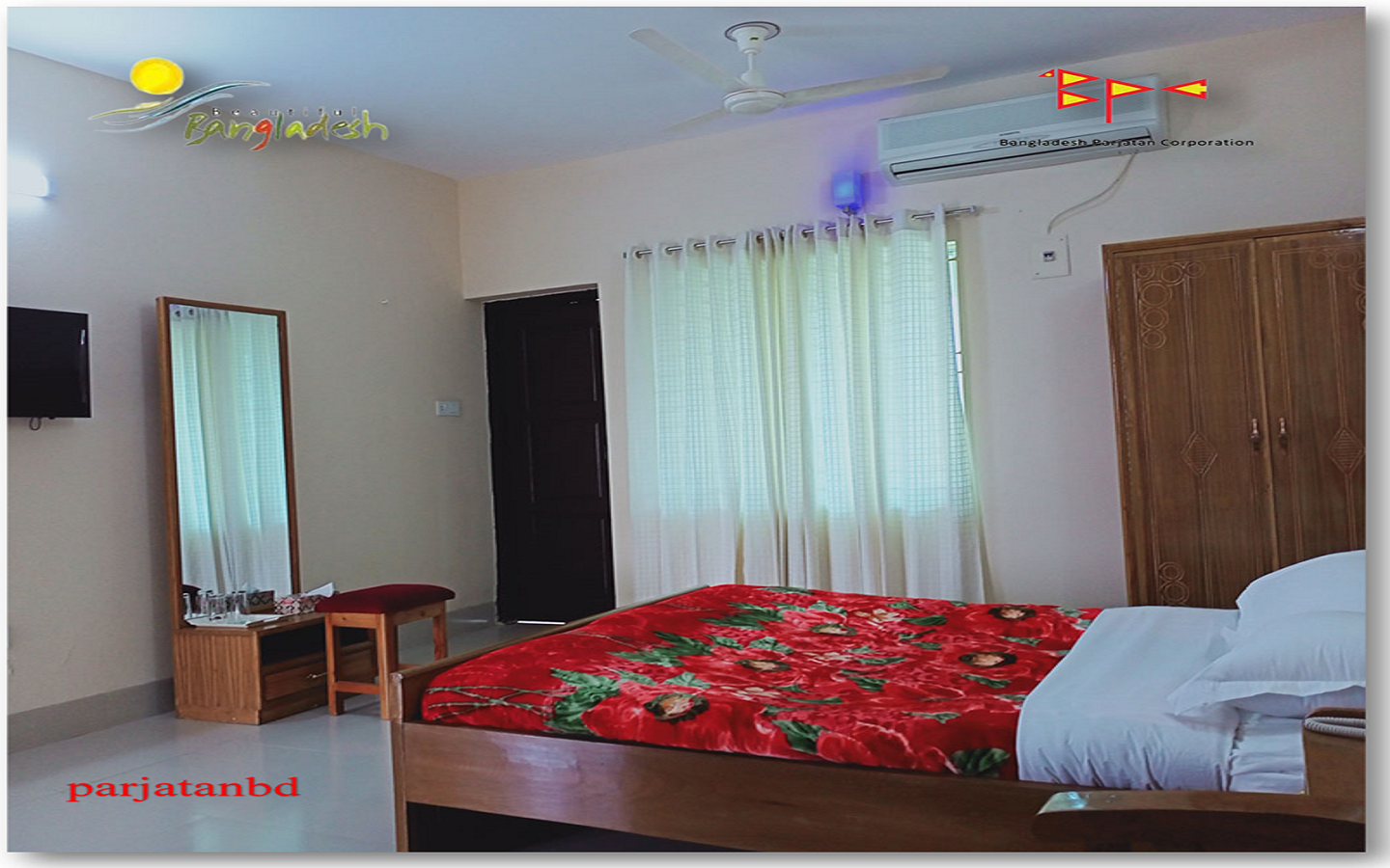 Room AC Couple Bed -1, Parjatan Motel Sonamasjid, Chapainawabganj