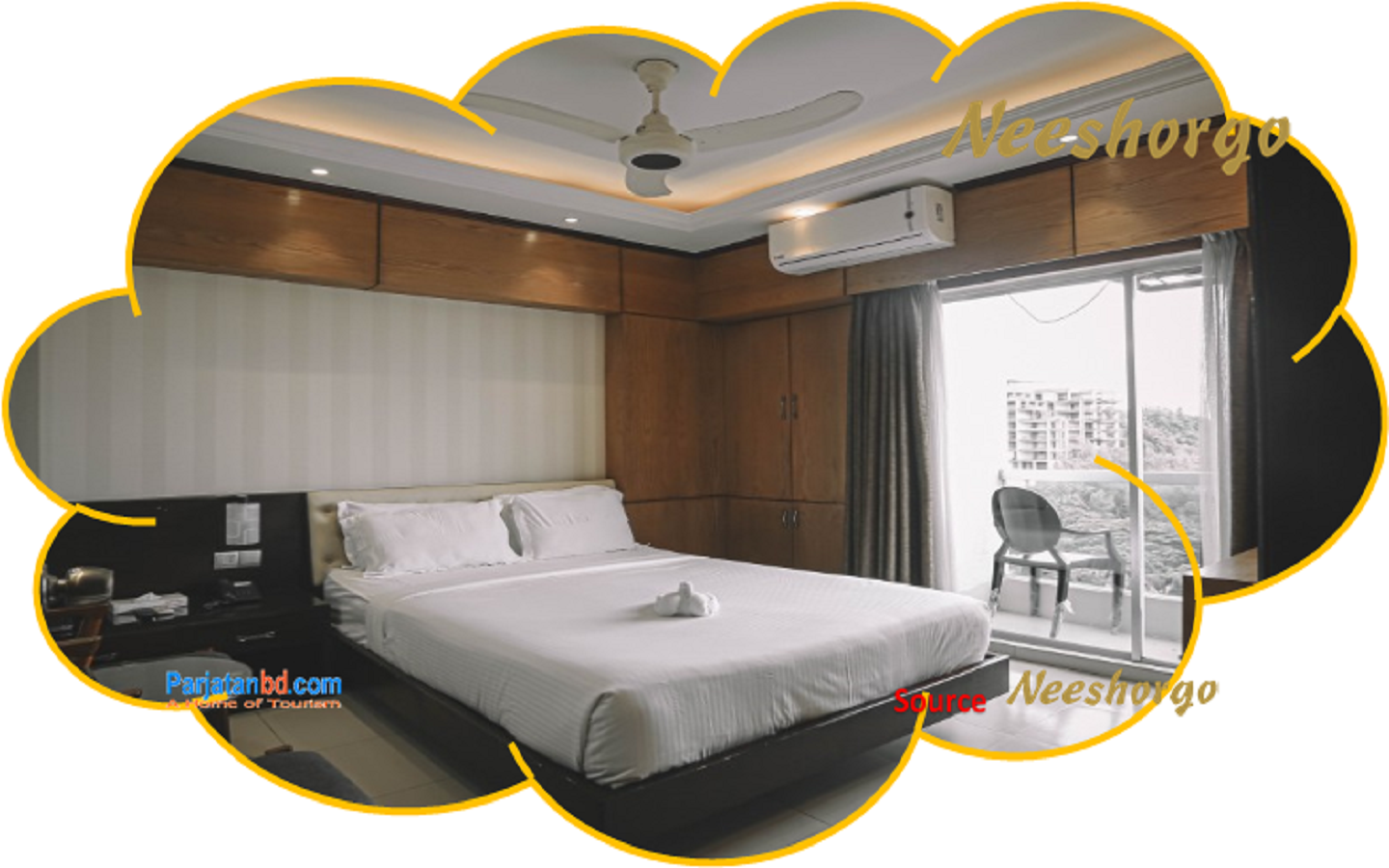 Room Couple Suite (Hill View) -1, Neeshorgo Hotel & Resort Ltd.