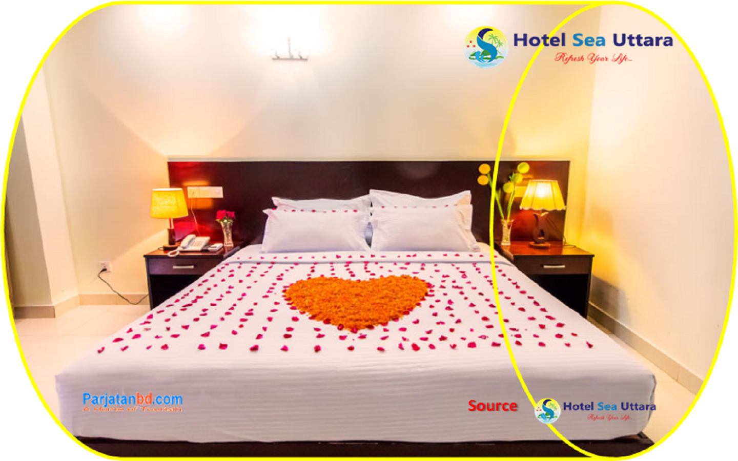 Room Honymoon Suite -1, Hotel Sea Uttara