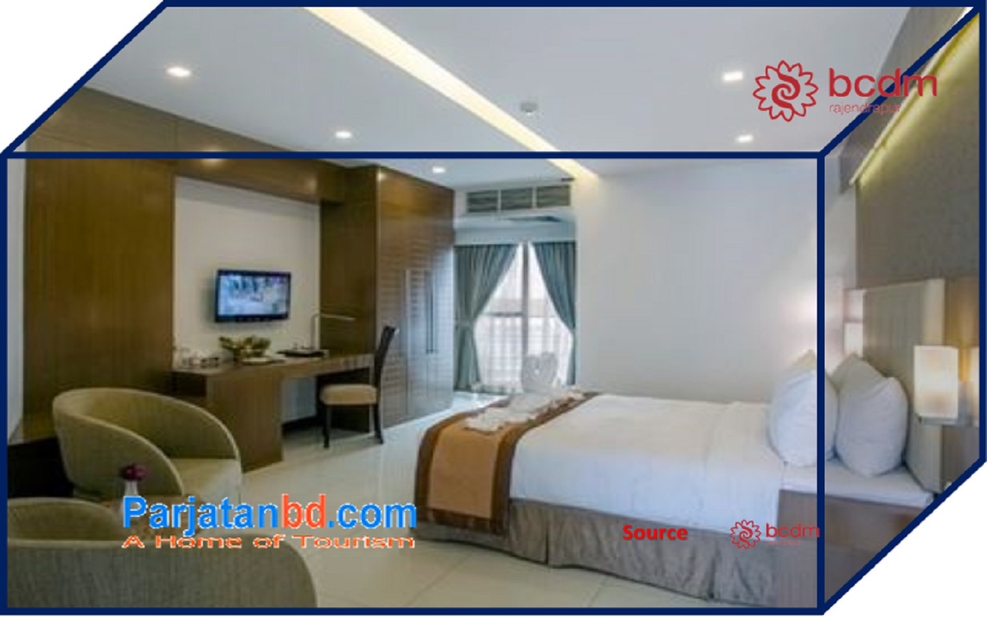 Room Super Deluxe Queen -1, BRAC CDM Rajendrapur, Gazipur