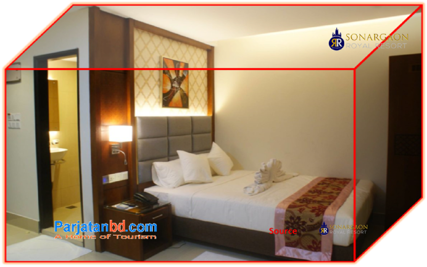 Room Royal Deluxe -1, Sonargaon Royal Resort, Munshiganj