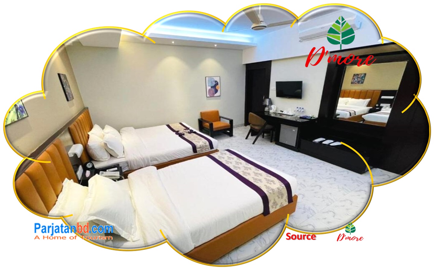 Room Deluxe Triple  -1, D More Bandarban