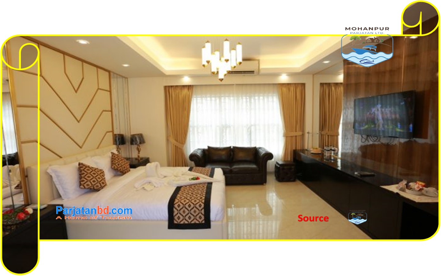 Room Deluxe without Balcony -1, Mohanpur Parjatan Ltd.