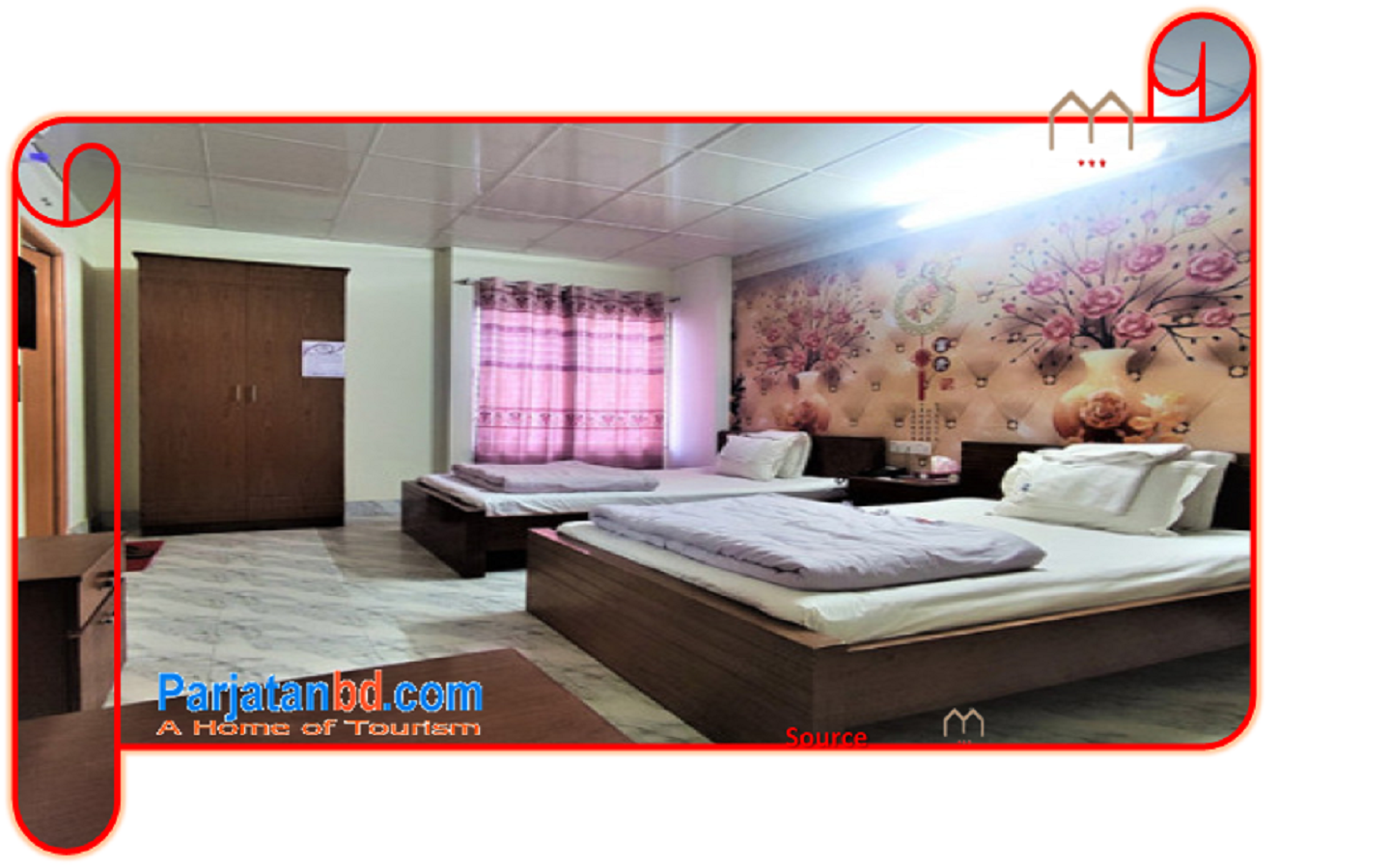 Room Twin Room (2) -1, Pushpo Bilash rest house, Khulna