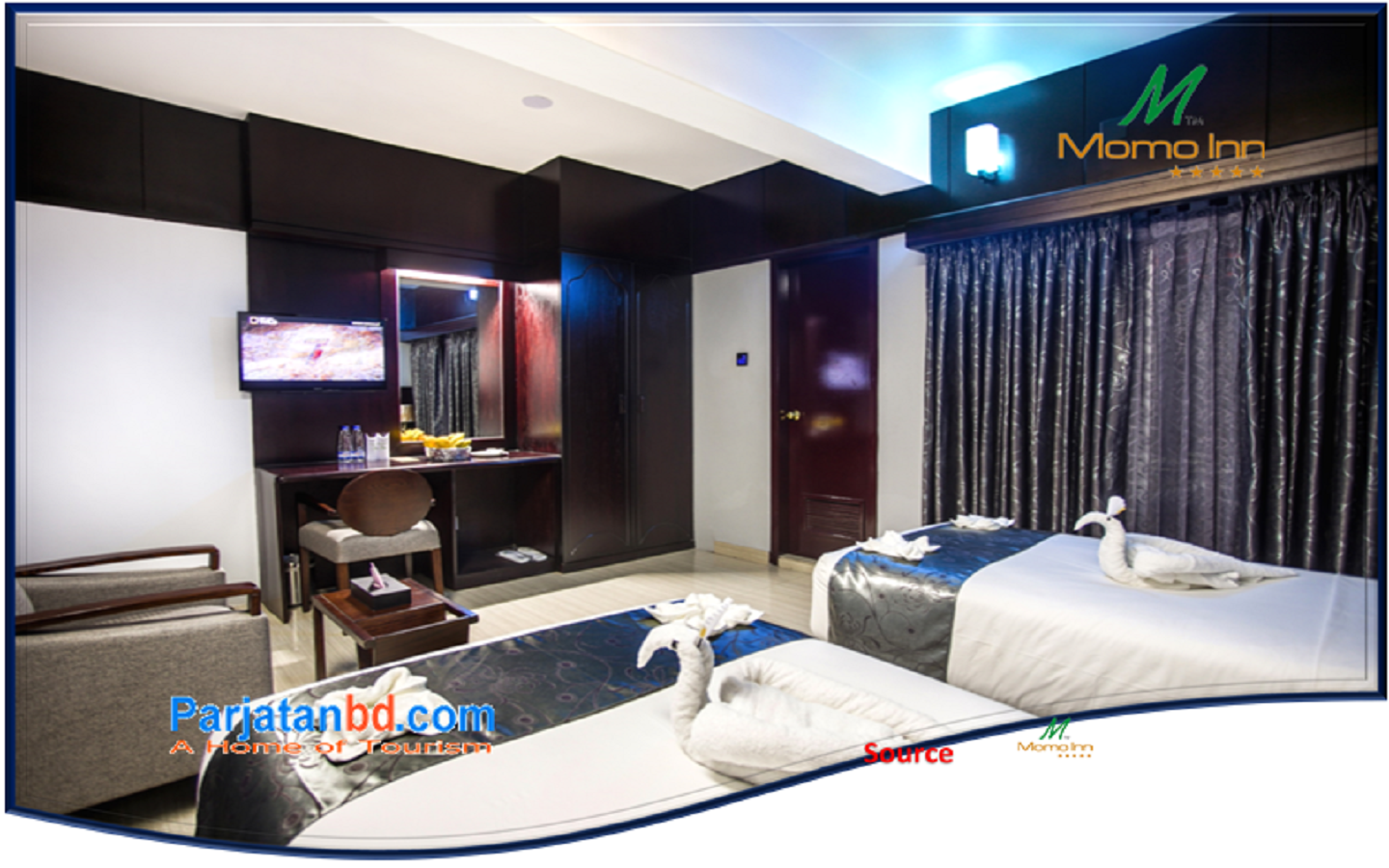 Room Deluxe Couple Twin -1, Momo Inn, Bogra