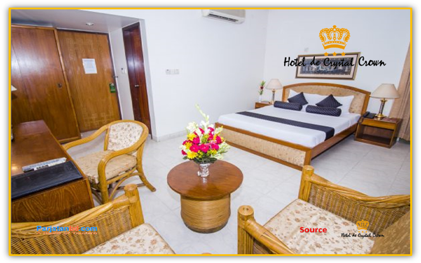 Room Deluxe King Bed -1, Hotel De Crystal Crown, Gulshan 1